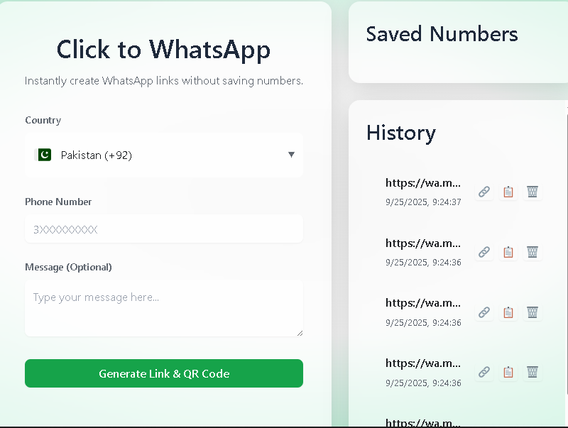Generate WhatsApp Link Free
